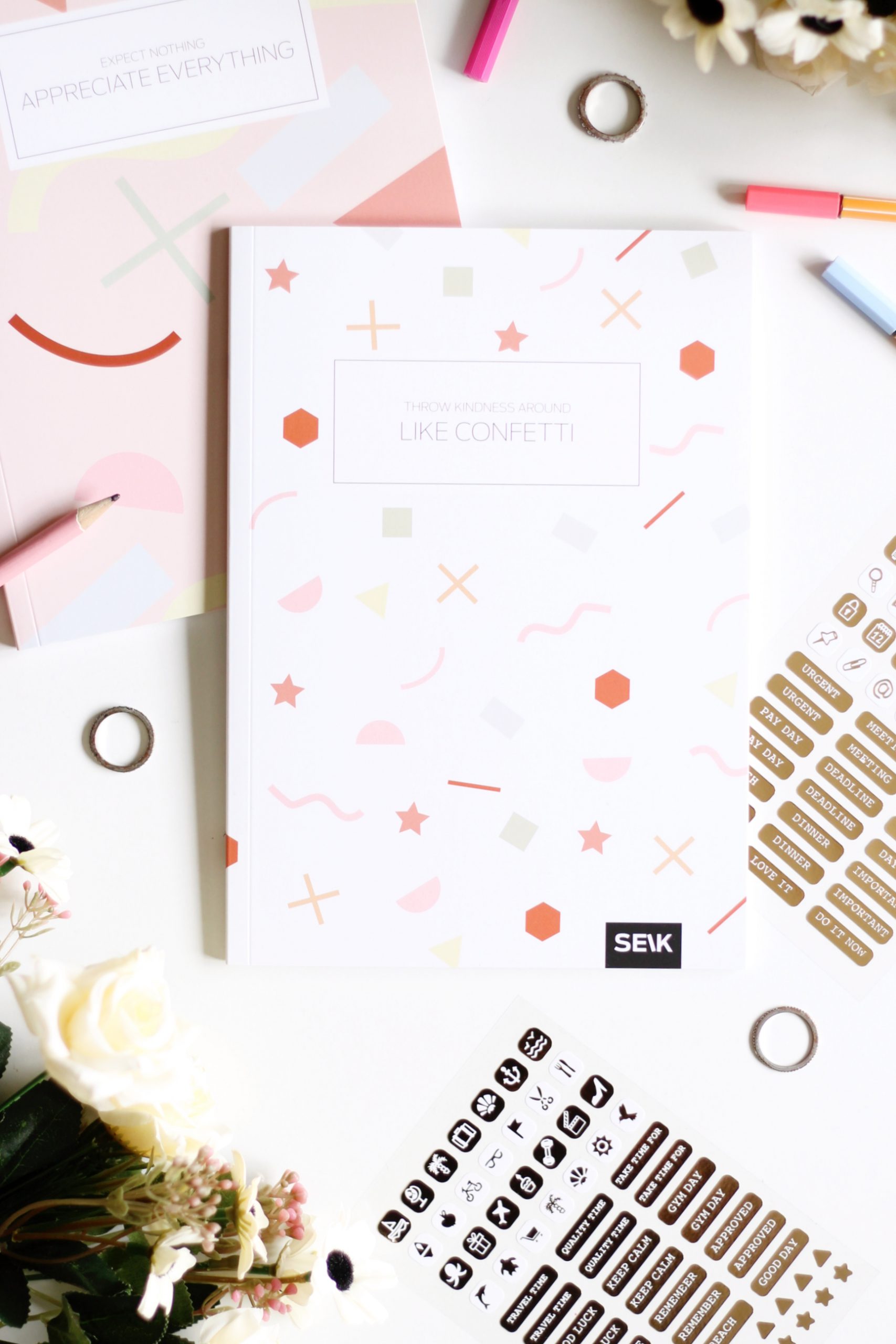 Bullet Journal / Dotted Notebook Appreciate & Kindness (2pcs) - Image 3