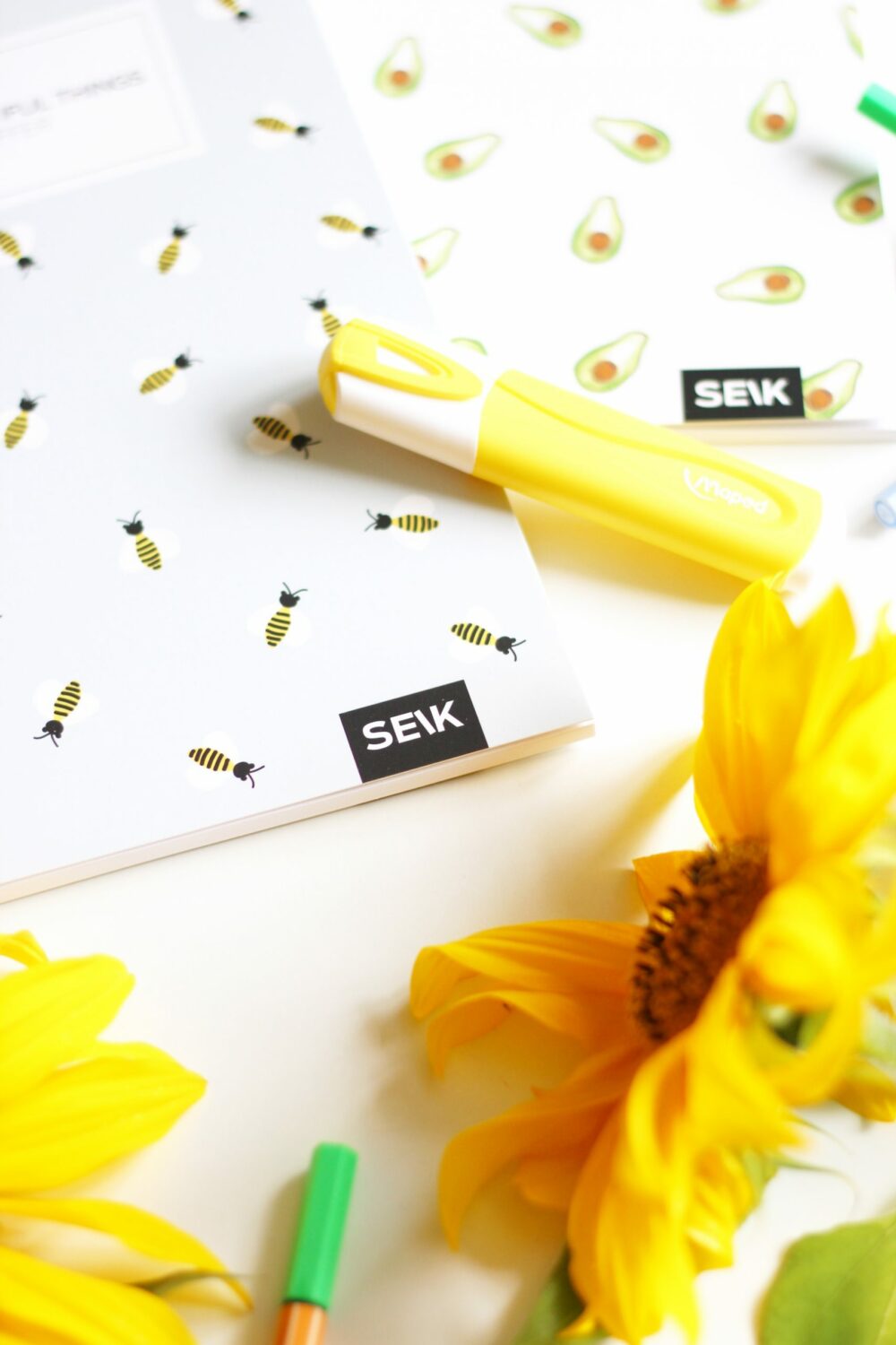 Bullet Journal / Dotted Notebook Bees & Avocados (2pcs) - Image 5