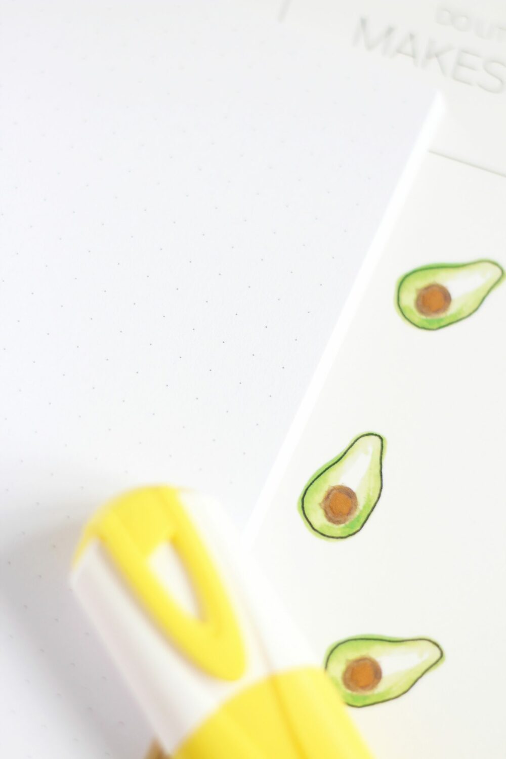 Bullet Journal / Dotted Notebook Bees & Avocados (2pcs) - Image 3