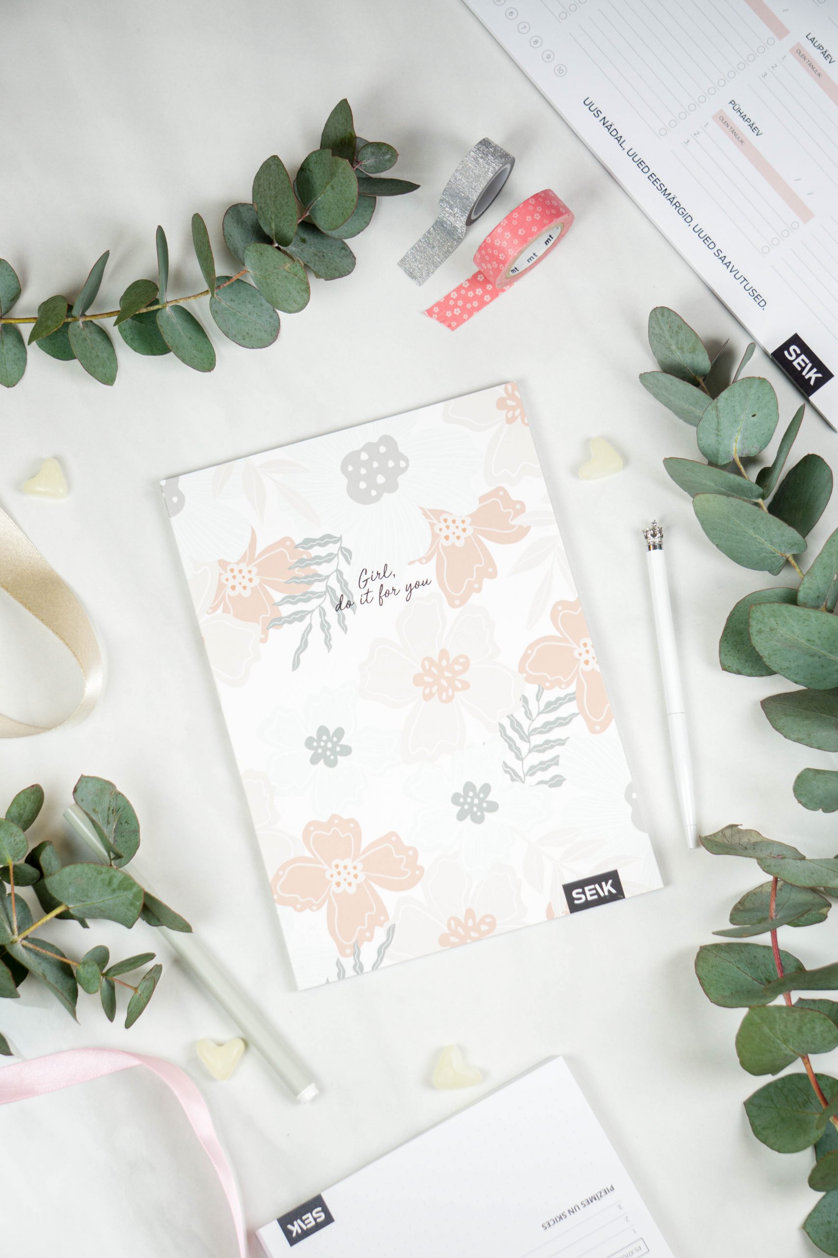 Bullet Journal / Dotted Notebook girl, make yourself happy (2 pcs) - Image 8