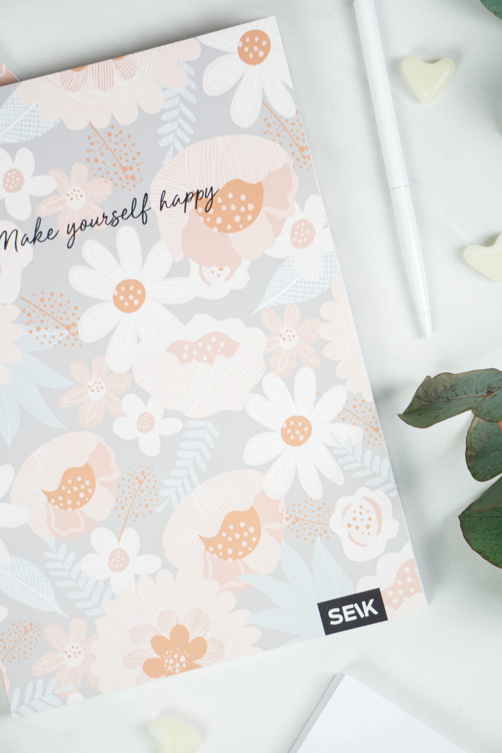Bullet Journal / Dotted Notebook girl, make yourself happy (2 pcs) - Image 4