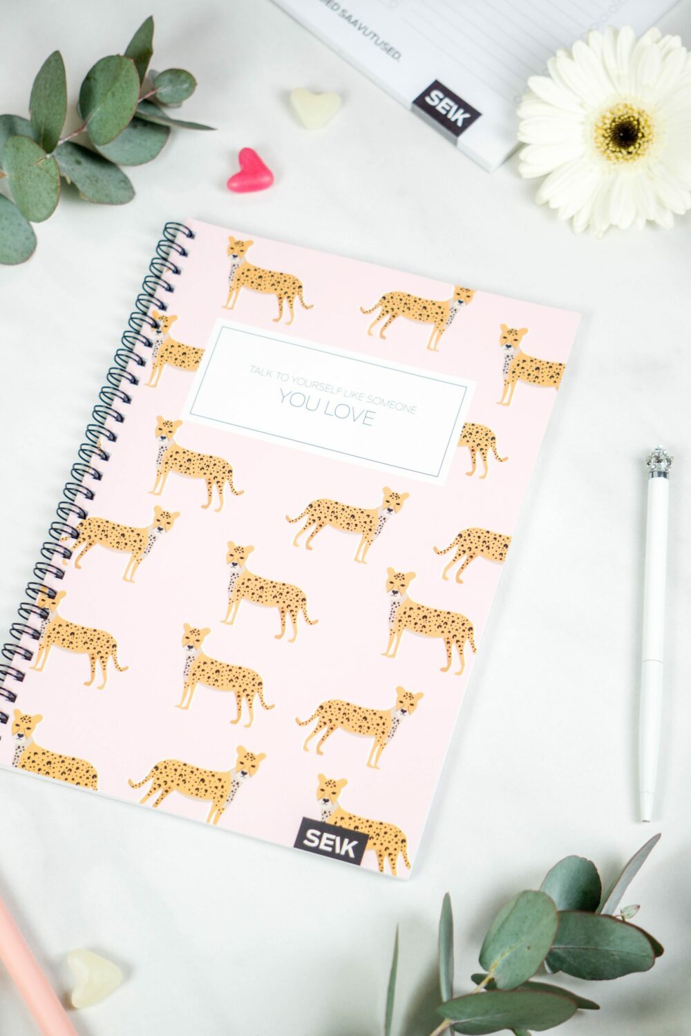 Bullet Journal / Dotted Notebook with spiral binding - Cheetah - Image 2