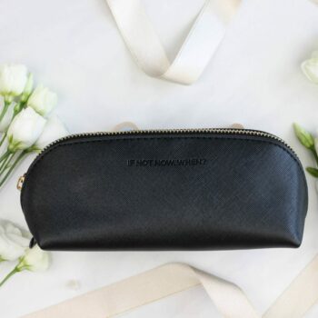 Design pencil case - if not now when? (black color)