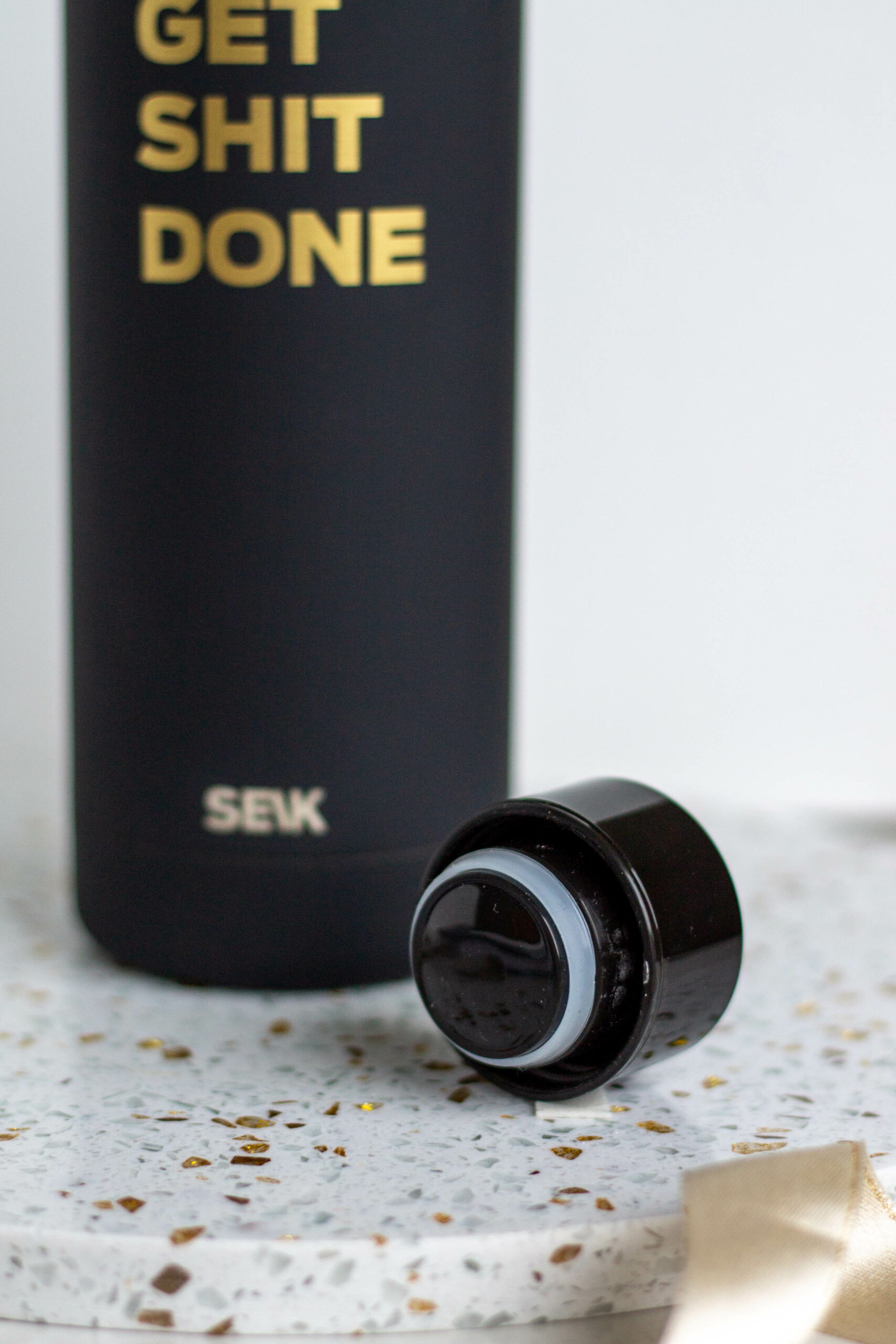 Water Bottle/Thermos - Get Shit Done (black) 500 ml - Image 3
