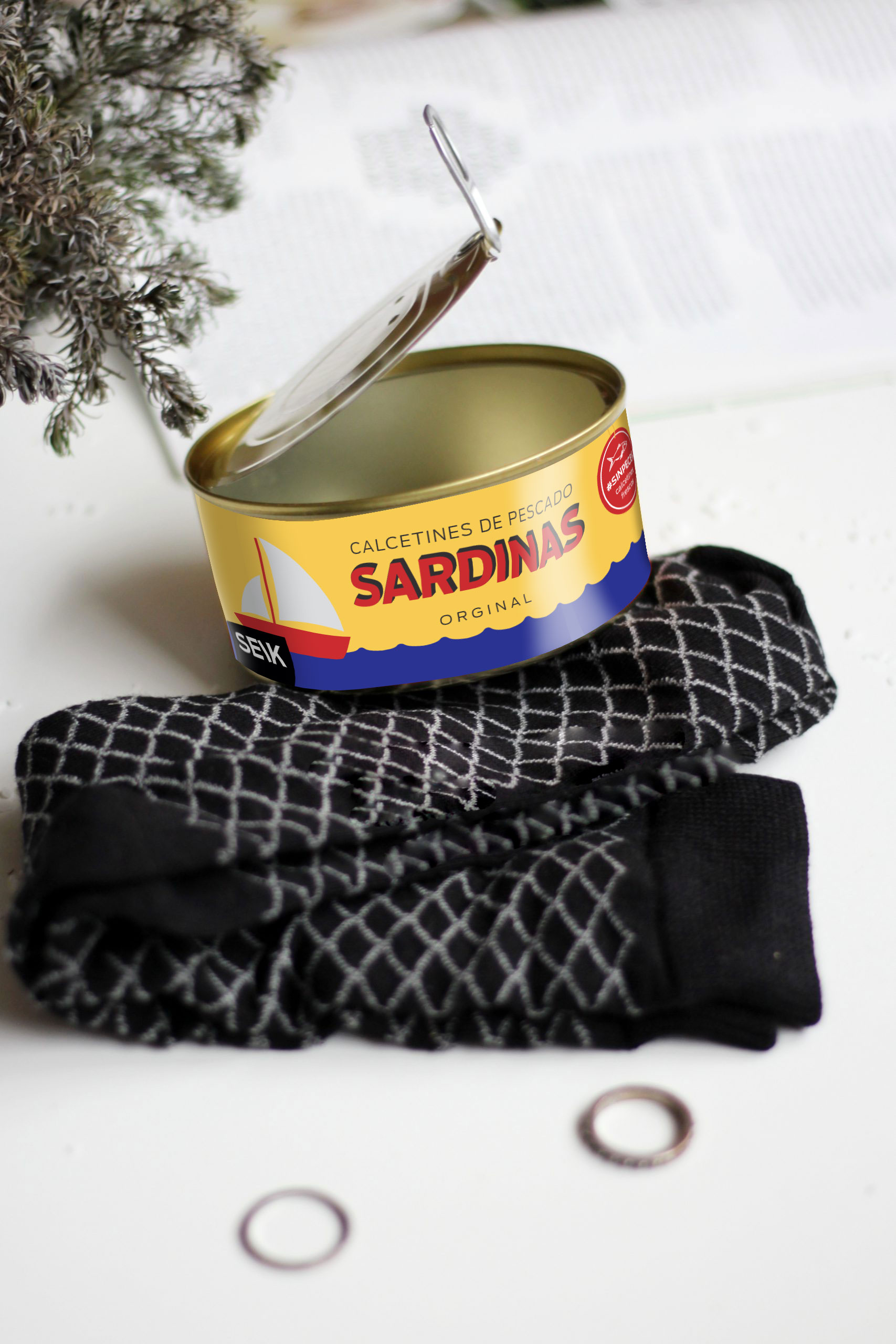 Calcetines en lata de sardinas (40-46 para hombres) - Image 5