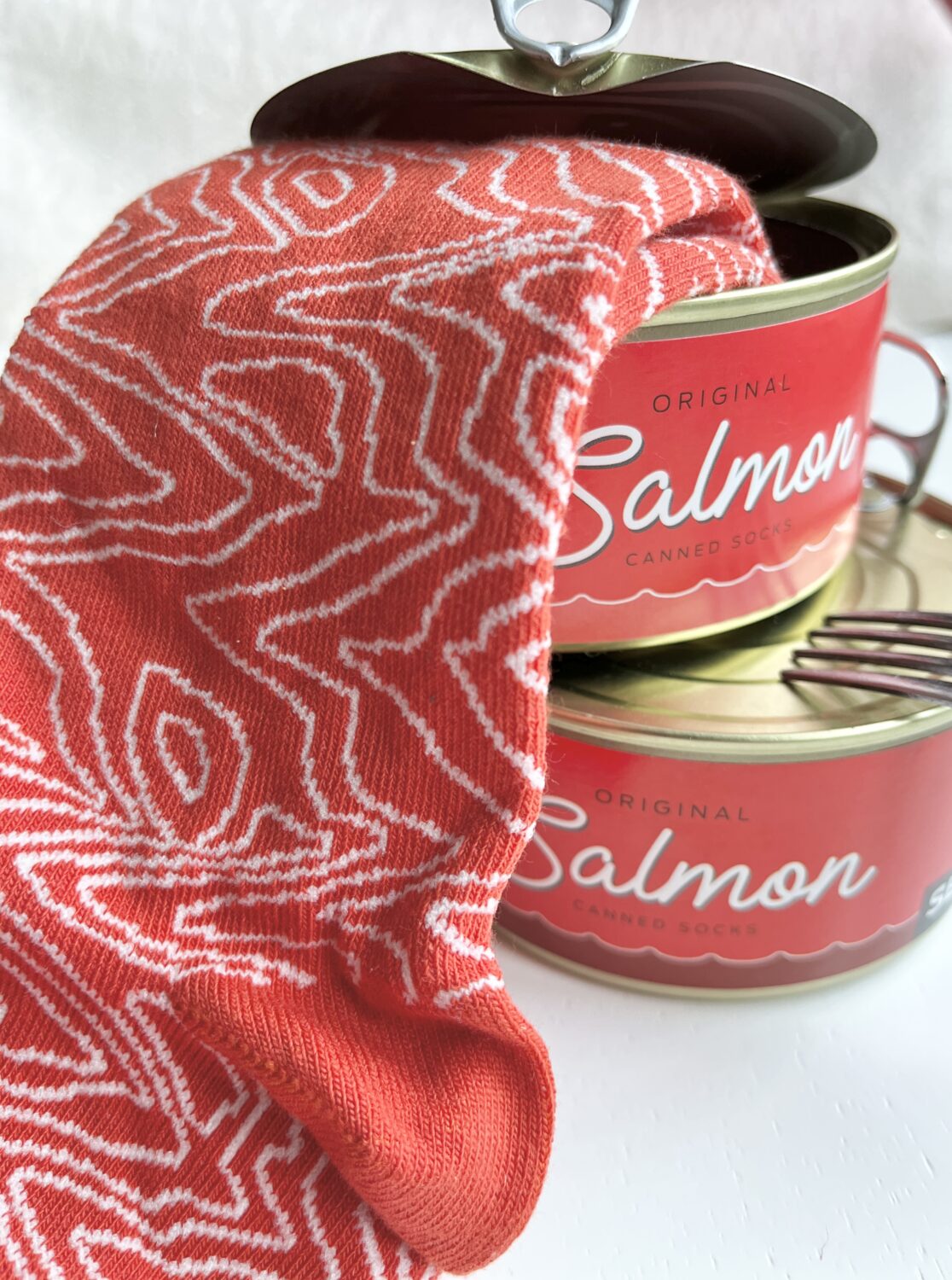 Tinned Fish Socks - Salmon (women size 35-40)