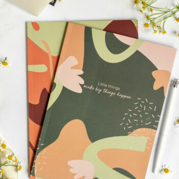 Squared and lined notebook Little things & Big things (2 stk)