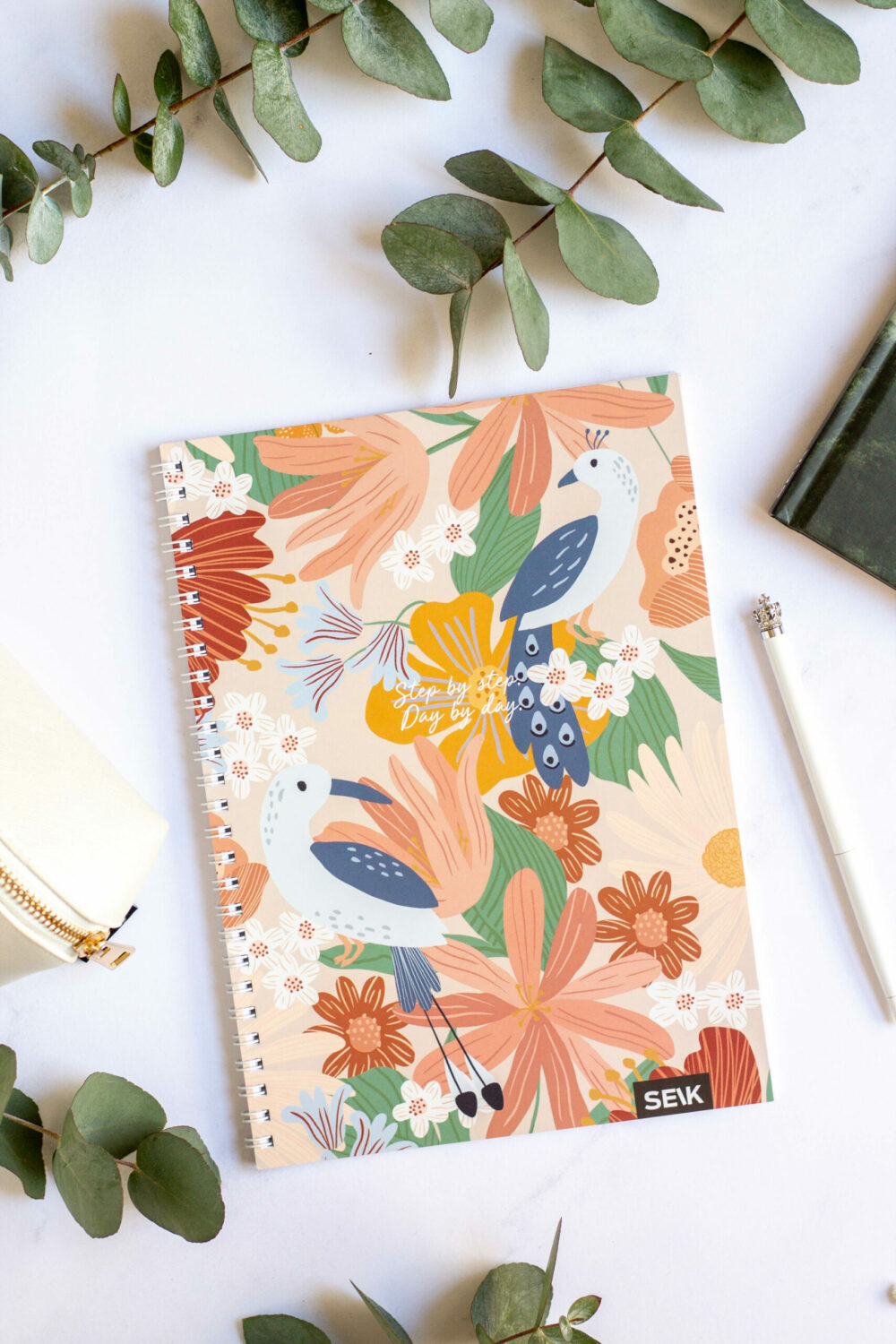 Bullet Journal / Dotted Notebook with spiral binding - Jungle