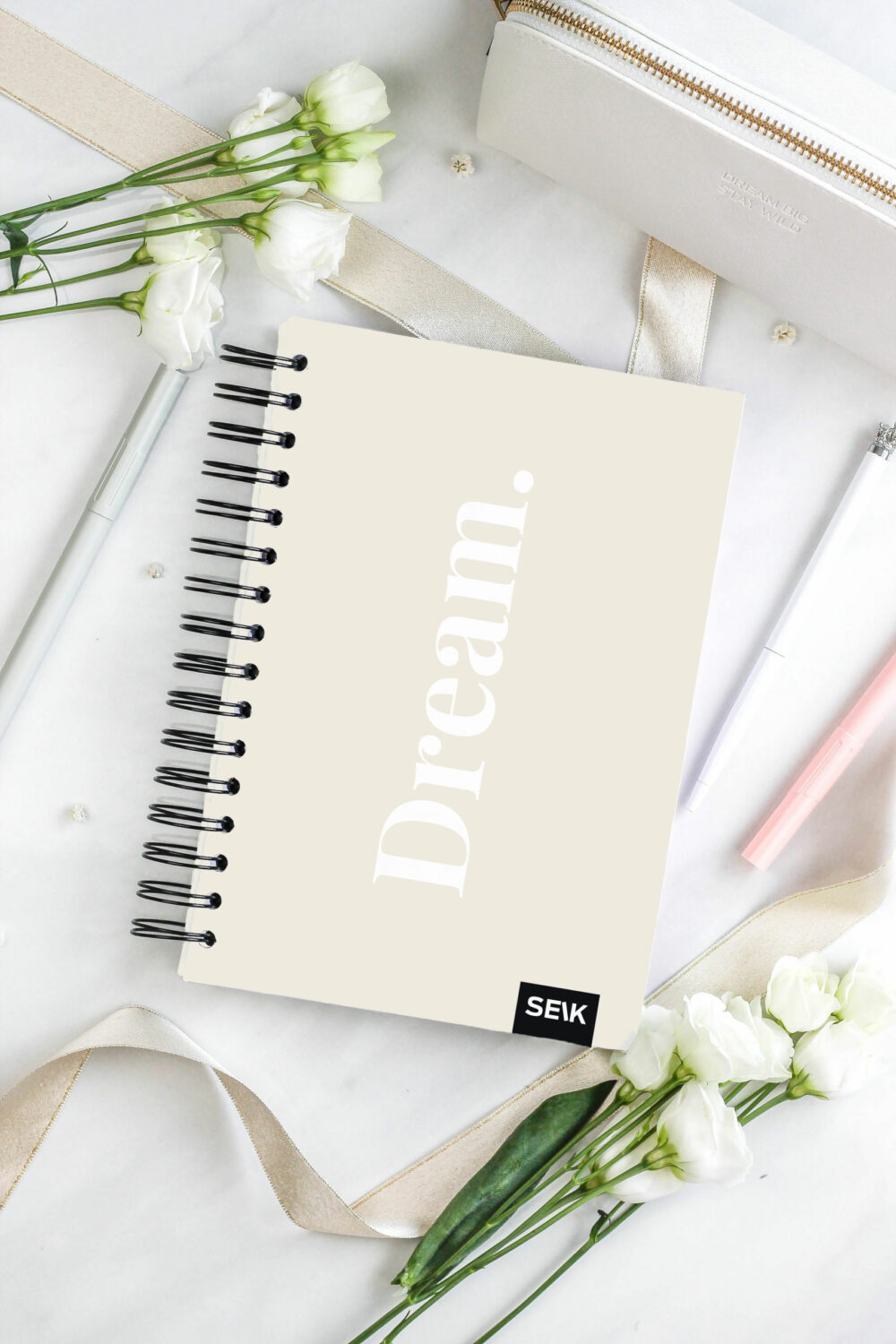 Bullet Journal / Dotted Notebook hard cover spiral binding - Dream