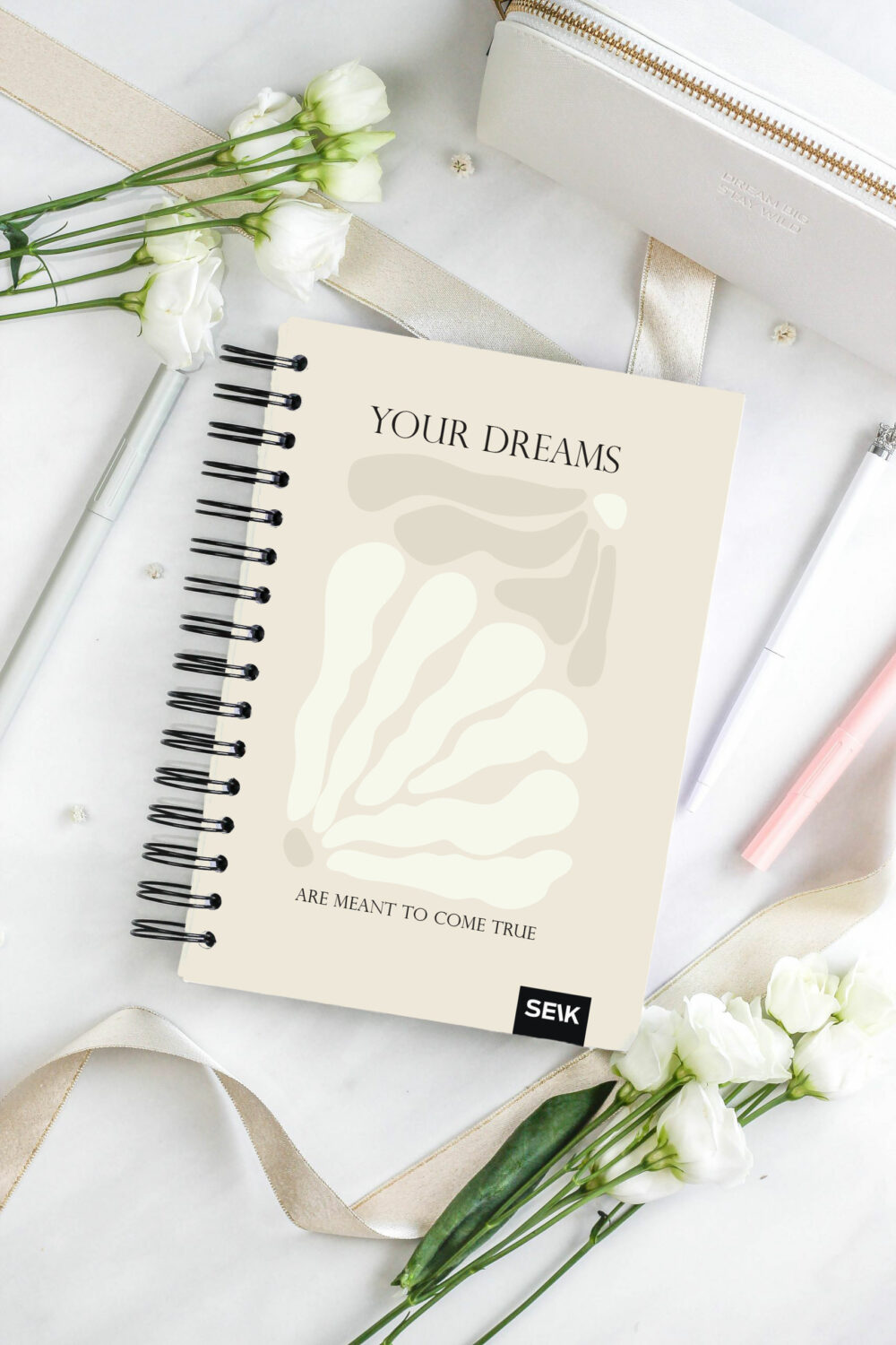 Bullet Journal / Dotted Notebook hard cover spiral binding - Your dreams