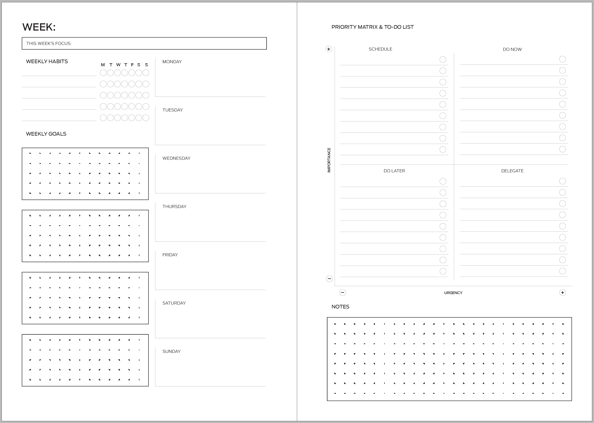 Productivity planner - Get (sh)it done (black) - Image 13