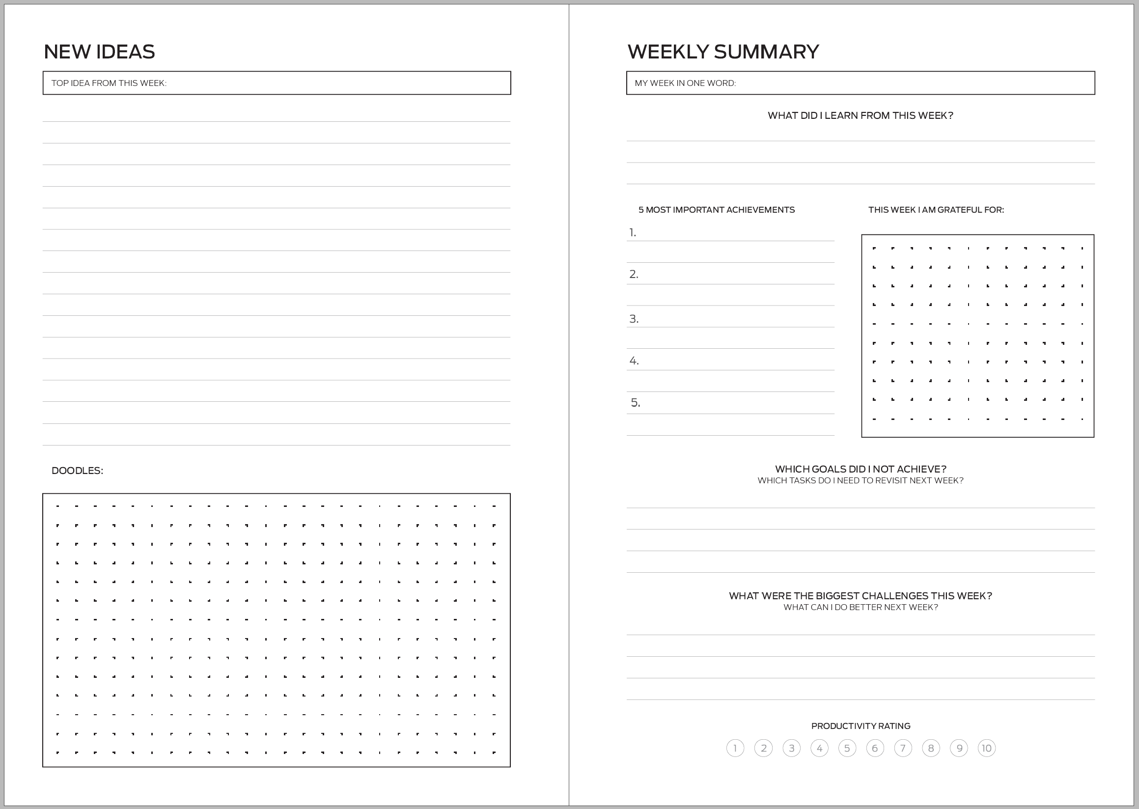 Productivity planner - Get (sh)it done (black) - Image 15