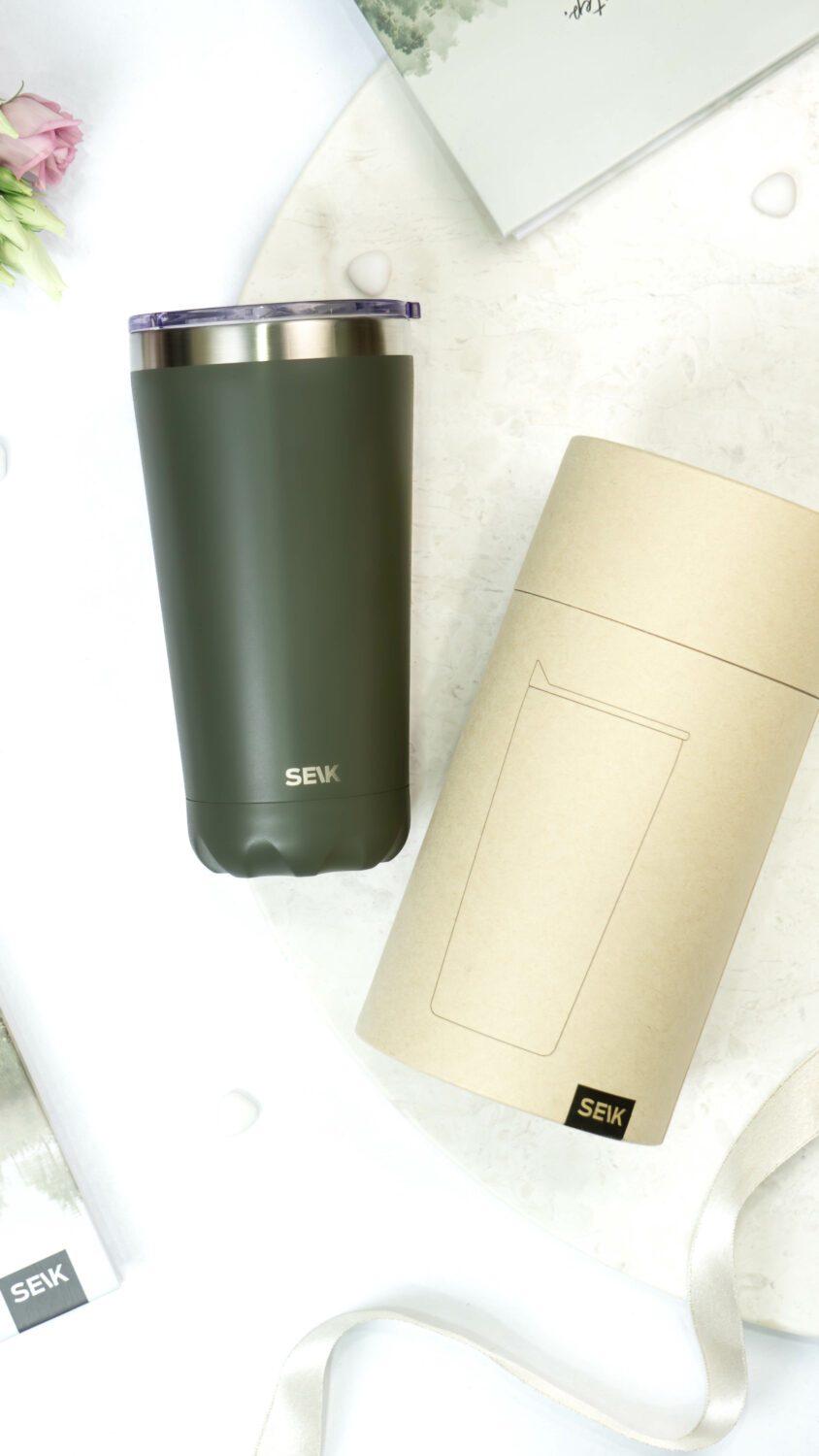 Thermos /coffee cup - oh so green! 350ml - Image 6