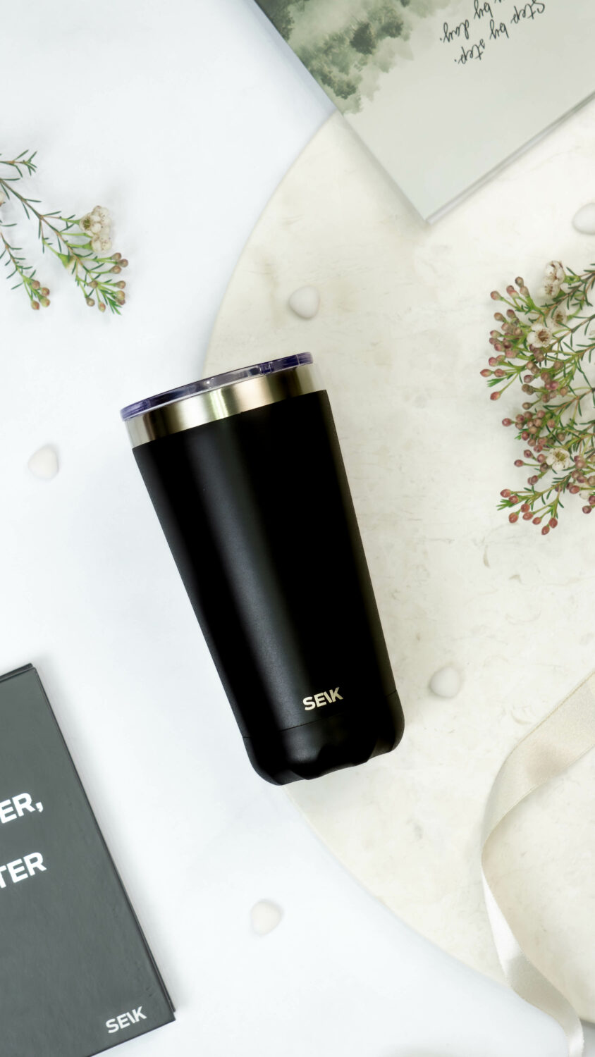 Thermos /coffee cup - oh so black! 350ml - Image 5