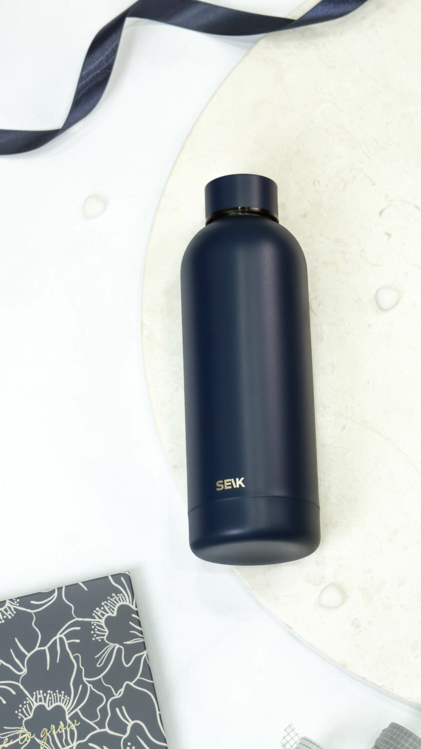 Water Bottle/Thermos - navy blue 500ml - Image 3