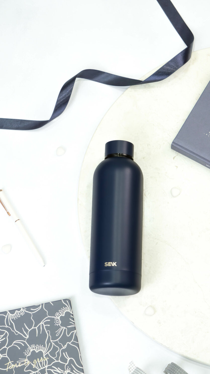 Water Bottle/Thermos - navy blue 500ml - Image 5