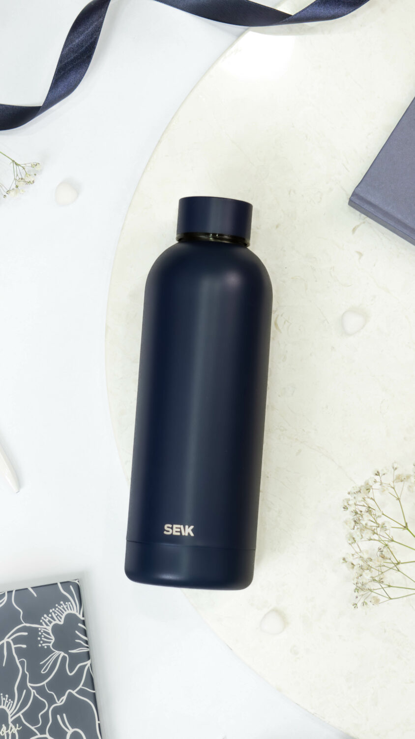 Water Bottle/Thermos - navy blue 500ml - Image 7