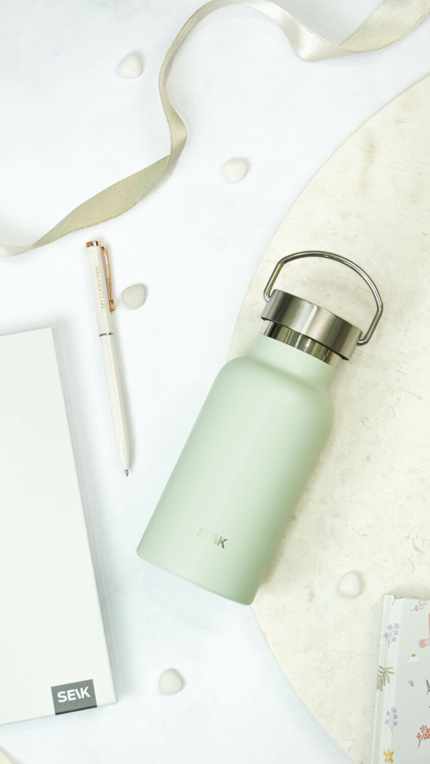 Water Bottle/Thermos - pastel green 350ml