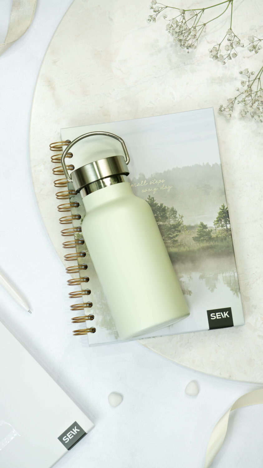 Water Bottle/Thermos - pastel green 350ml - Image 2