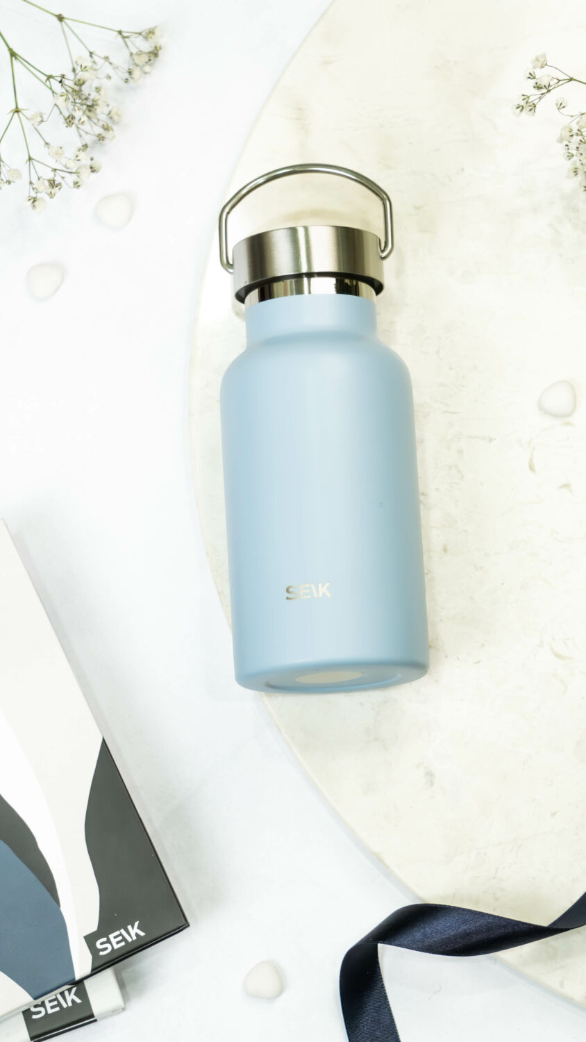 Water Bottle/Thermos - pastel blue 350ml - Image 3