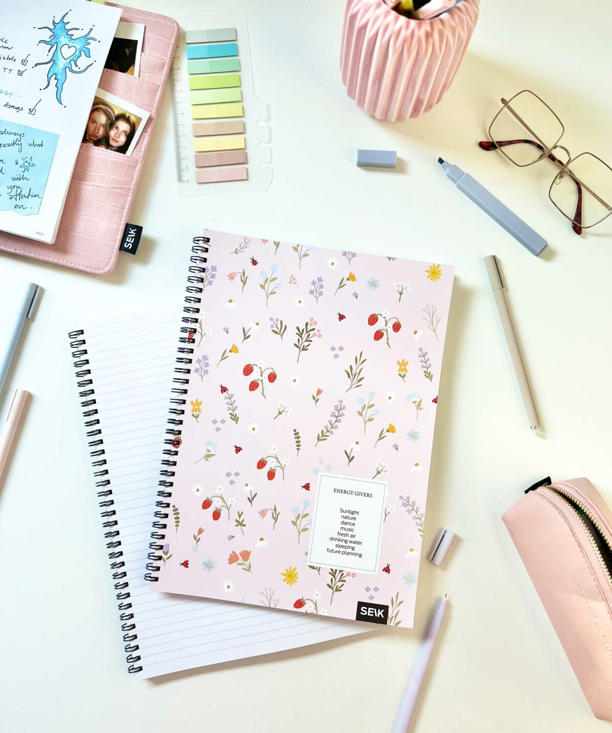 A4 Notebook with spiral binding - energy givers