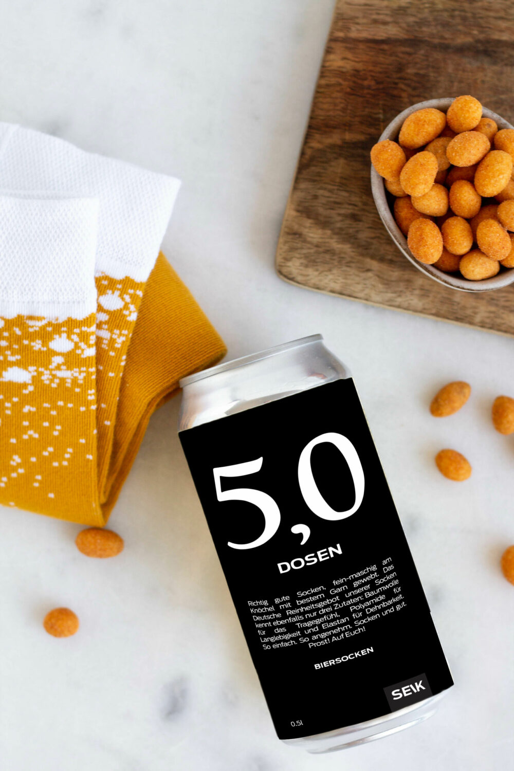 5,0 Canned Beer Socks (35-46) - Image 2