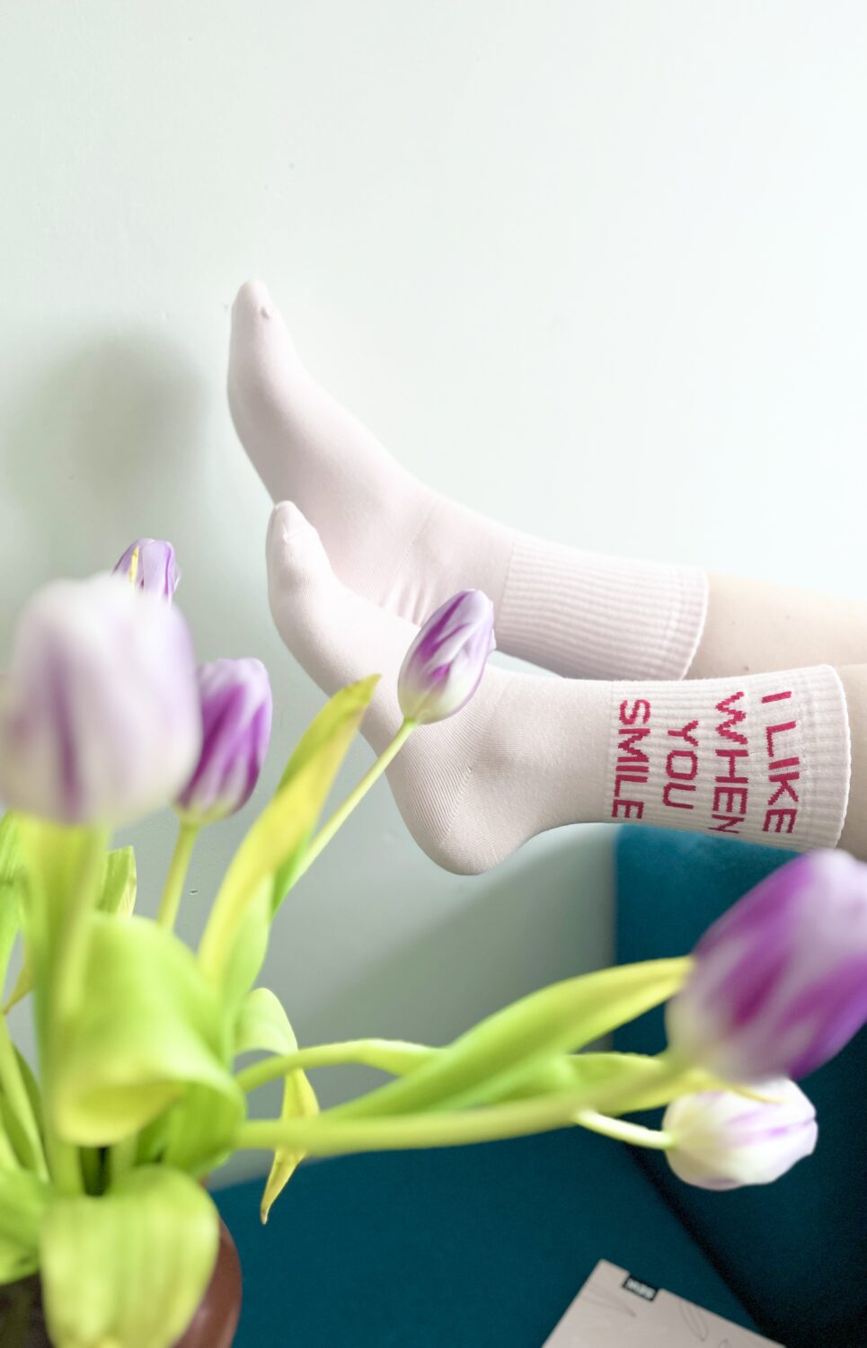 sport socks- I like it when you smile (women 35-40) - Image 3