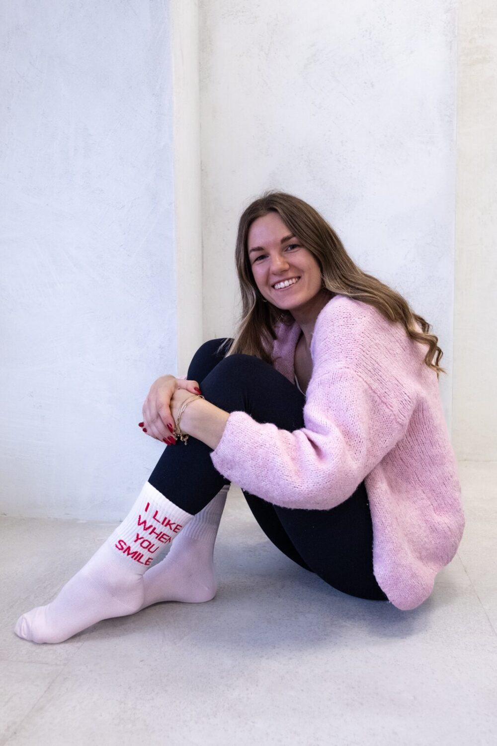 sport socks- I like it when you smile (women 35-40) - Image 6