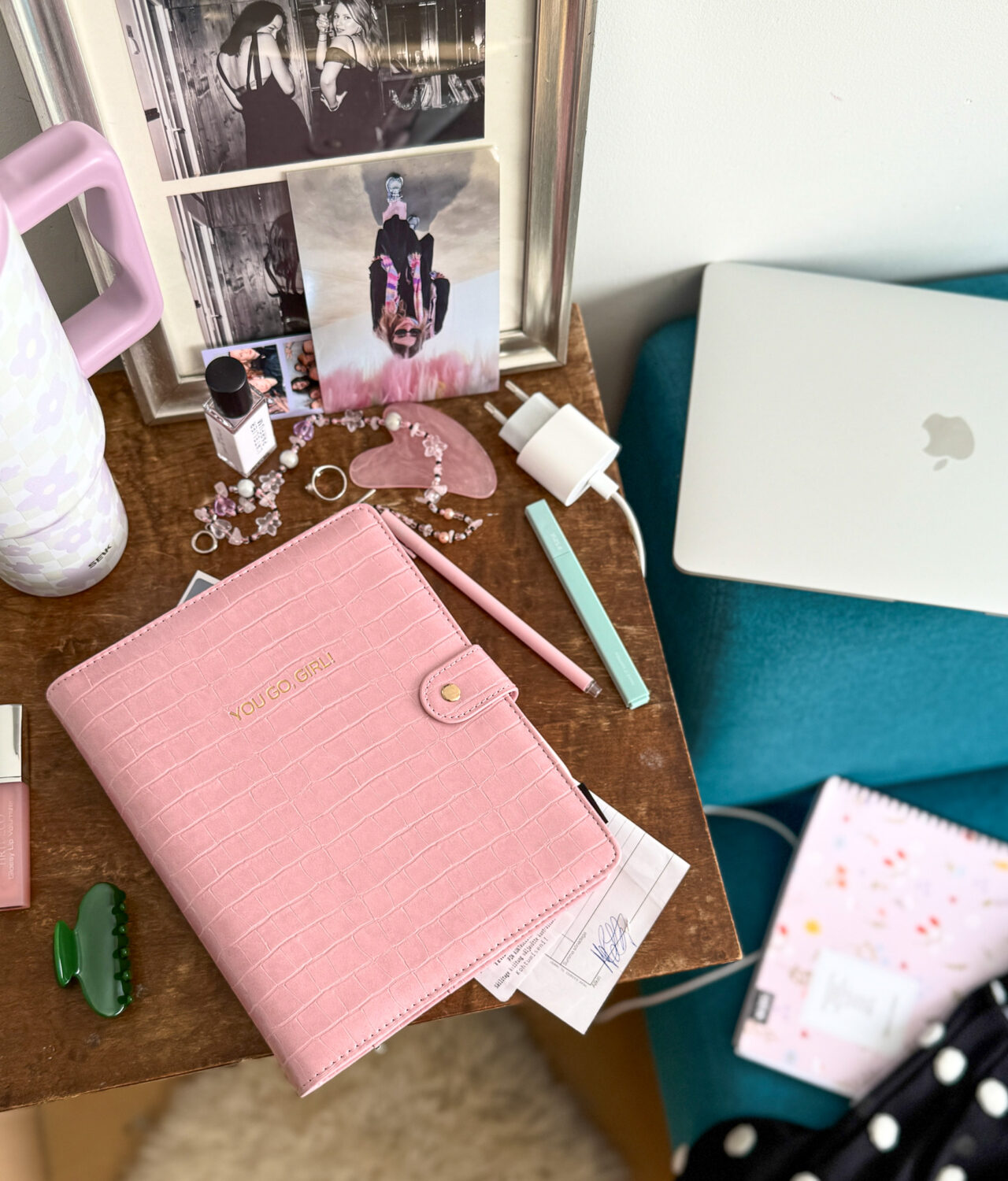Ring binder from premium faux leather A5 – Happy Calendar planner 2025/26 (pink) - Image 22