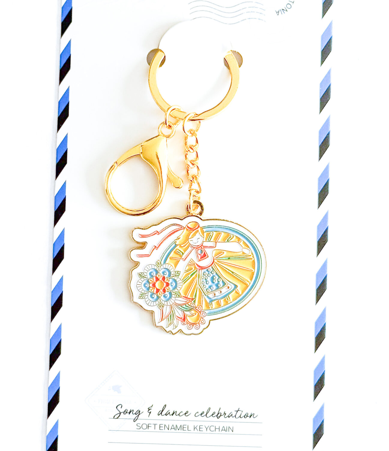 Soft enamel keychain - Song & dance celebration