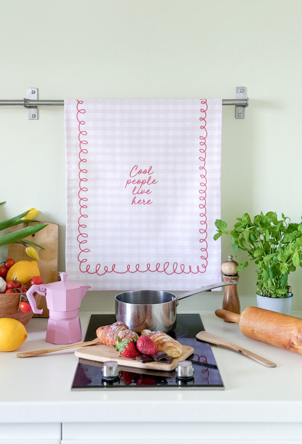 tea towel - cool people live here - Image 7