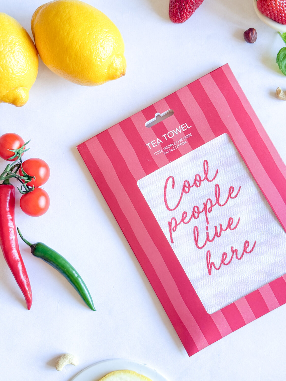 tea towel - cool people live here - Image 3