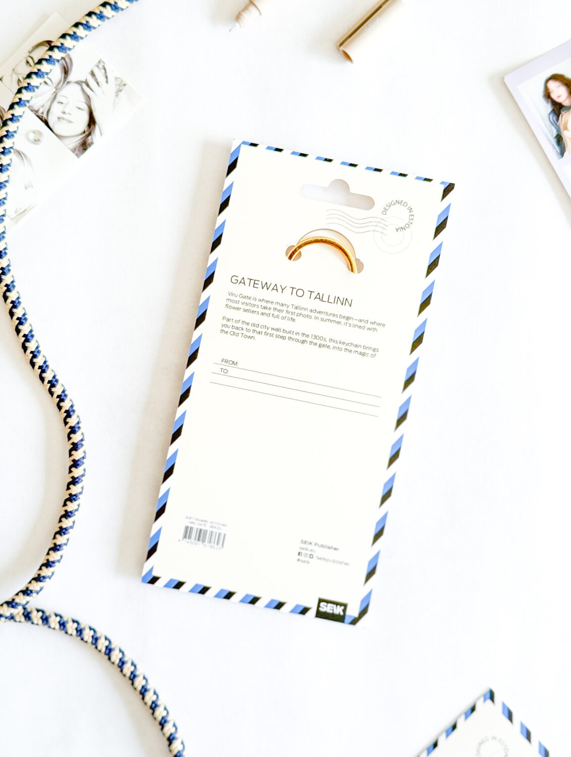Soft enamel keychain - morning in Viru Bog - Image 3
