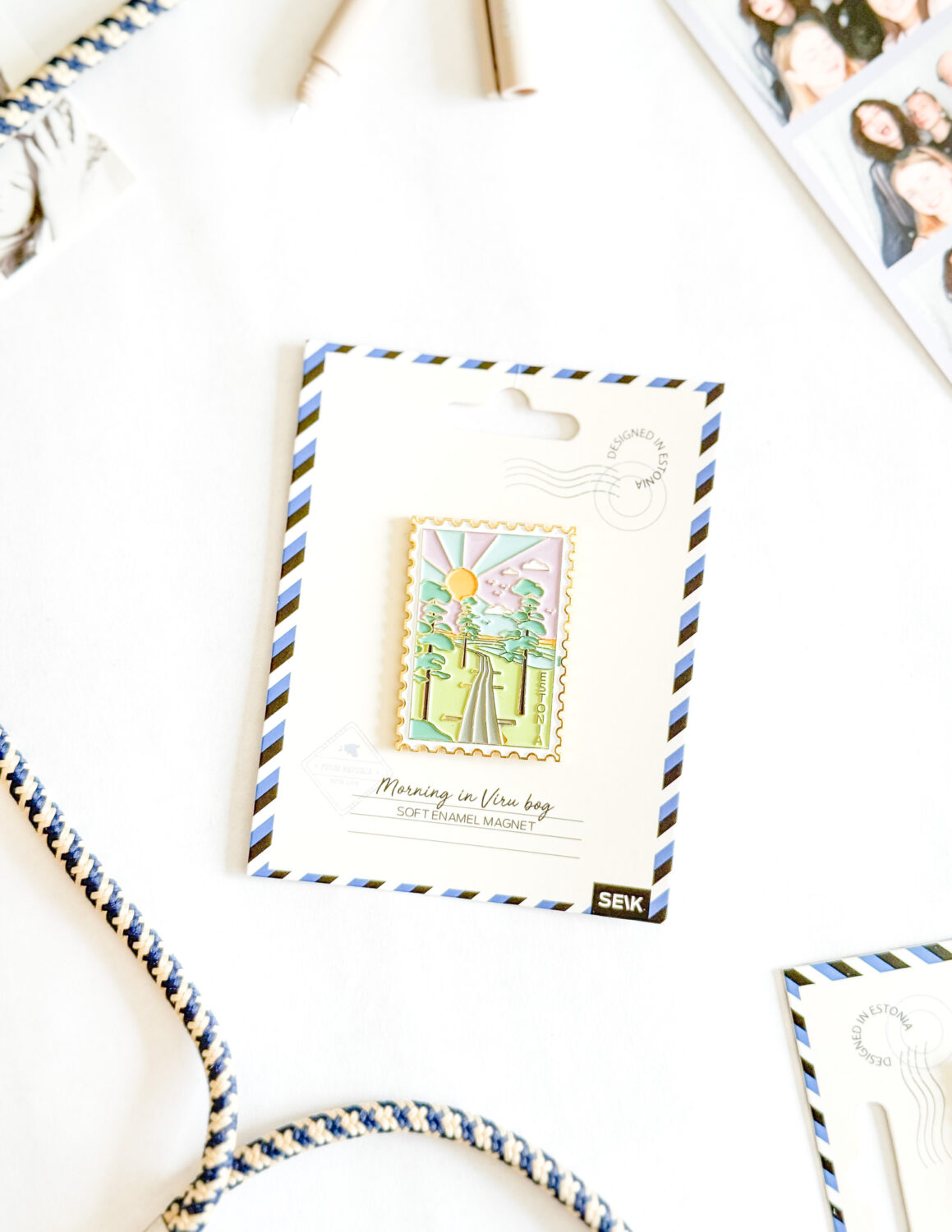 Soft enamel magnet - Morning in Viru Bog - Image 4